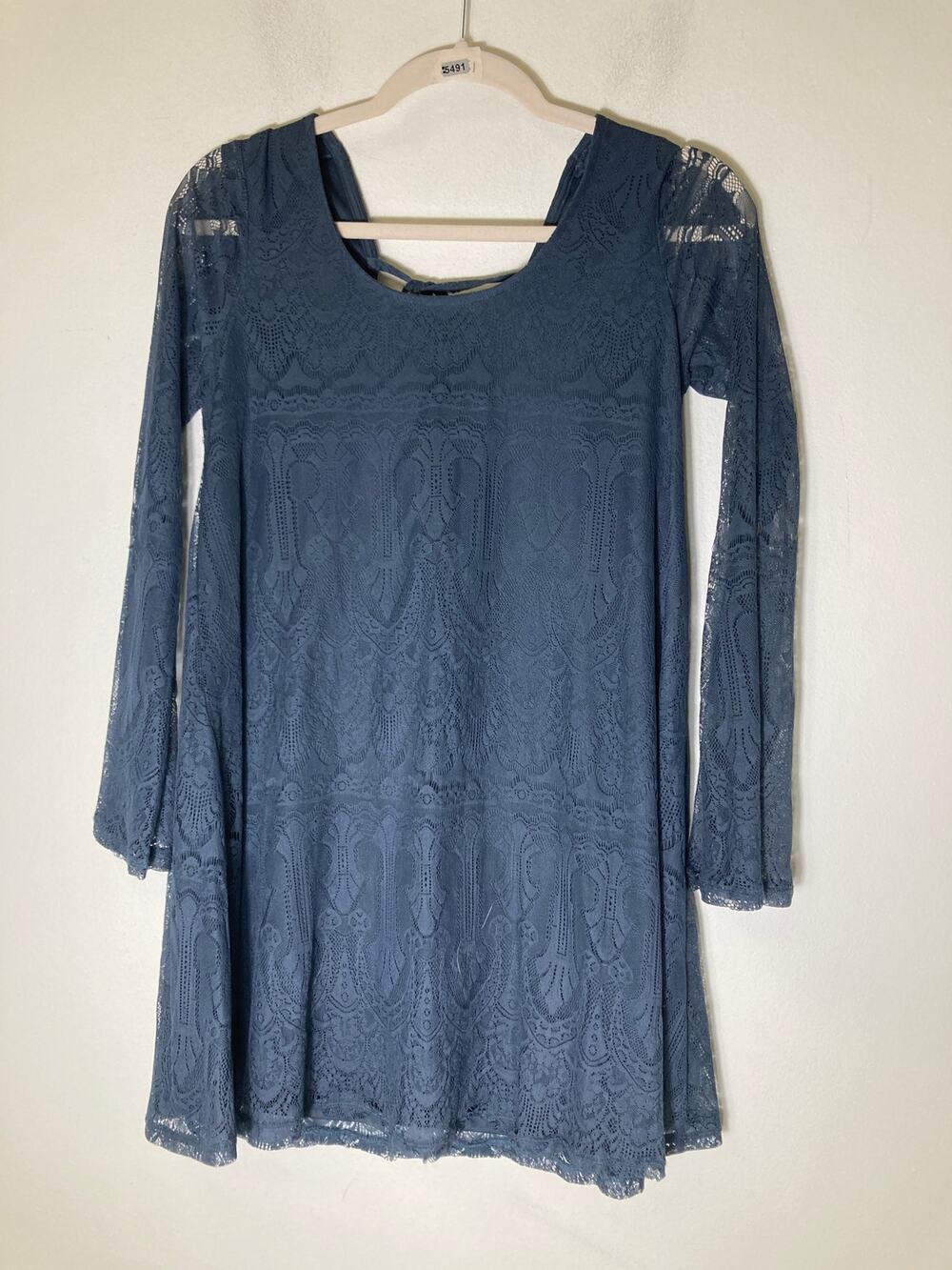 Alter'd State Cornflower Blue Long Sleeve Mini Dress Sz S